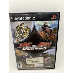 MX vs ATV Unleashed PLAYSTATION 2 (PS2) Black Label Complete W Manual Tested